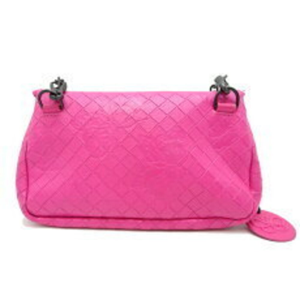 Bottega Veneta Intrecciato Mirage Butterfly Chain Shoulder Bag Pink - Picture 2 of 9